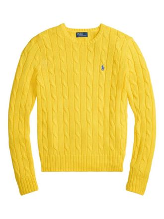 Ralph Lauren Yellow Cable-knit Sweater