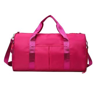 Generic Compatible For Wet Dry Separate Travel Bag Large Gym Swim Yoga Sports Duffel(Red)