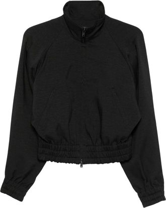 Yohji Yamamoto Hoodies & sweatvesten, Dames, Zwart, XS, Polyester, Sport Uniform Adaptieve Track Top