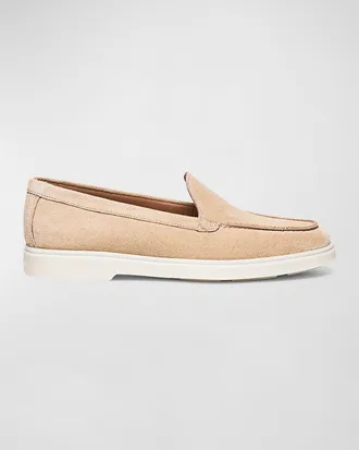 Santoni Yaltamoc Suede Slip-On Loafers
