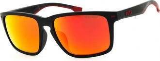HUGO BOSS BOSS 1542/F/S 034N 4F Matte Dark Grey/Orange Polarized Mirror