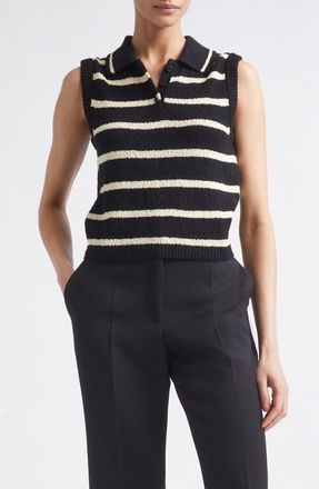 Altuzarra Tommy Scarf Neck Knit Top in Black at Nordstrom, Size Medium