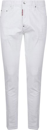 Dsquared2 Teddy Slim Fit White Jeans
