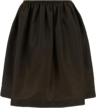 Miu Miu Kokerrok met rits - Bruin