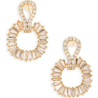 Cara Crystal Drop Earrings in Gold/Crystal at Nordstrom Rack
