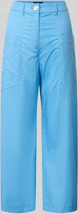 Marc Cain Wide Fit Stoffhose mit aufgesetzten Taschen in Bleu, Gr&ouml;&szlig;e 34
