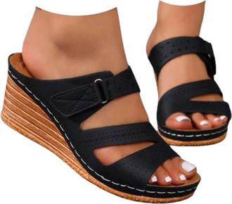 Generic Womens Espadrilles Wedge Sandals Slippers Summer Dressy Platform Sandals Comfortable Open Toe Wedges Sandal Casual Fashion Slip on Outdoor Vacation Be