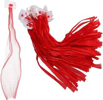 Cabilock 100pcs Reusable Plastic Mesh Produce Bags for Fruit and Vegetable Storage for Grocery Shopping and Kitchen Organization