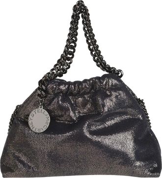 Stella McCartney Falabella Mini Drawstring Bag - Dames - Schoudertassen - Blauw - ONE Size - Polyester - Tassen