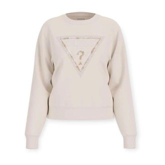 Guess Stijlvolle hoodies voor een trendy uitstraling - Dames - Sweatshirts - Beige - S - Hoodies & sweatvesten