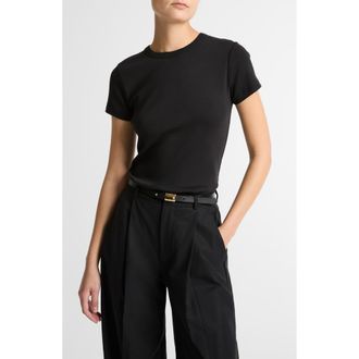 Vince Shrunken 90s T-Shirt in Black at Nordstrom, Size Xx-Small