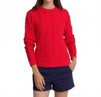 Southern Tide Saige Sweater In Grenadine Red