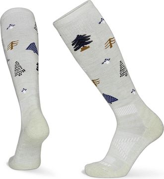 Le Bent Light Cushion Forest Snow Socks Green S