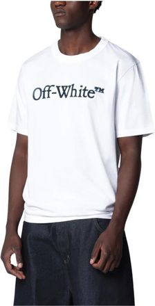 Off-white Big Bookish Regular S/S Tee - Heren - T-shirts - Wit - XL - Katoen - Tops