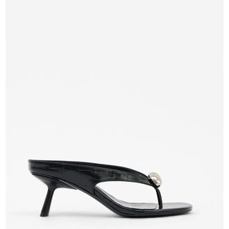 Mi-Mai Cristo Jewel Croc High Sandals in Black at Nordstrom, Size 10