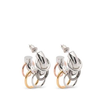 Panconesi Hoepeloorbellen - Dames - Oorbellen - Grijs - ONE Size - Accessoires