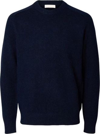 Selected Jersey de punto con cuello redondo - Knitwear - Hombre - Azul - M