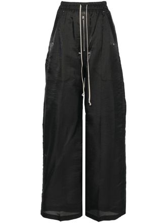 Rick Owens pressed-crease trousers - Black