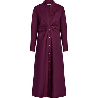 Câllas Milano GENNY Longsleeve Shirtdress in Violet at Nordstrom, Size 36 It