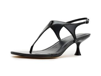 Marc Fisher Pelysa Womens Dress Sandals Black Leather : 9.5 M