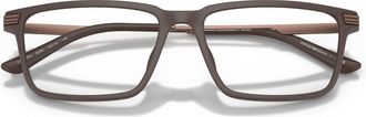 Emporio Armani 0ea3268u Rectangular Matte Finish Eyeglasses with Curved Temples