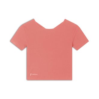 Freddy T-shirt slim fit a costine con apertura sulla schiena