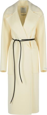 Sportmax abate Milk Virgin Wool Dressing Gown Coat