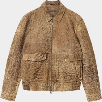John Varvatos Men & apos;s Apollo Textured Leather Jacket