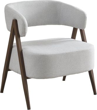 Habitat et Jardin Sill&oacute;n astra Con Estructura De Imitaci&oacute;n Madera - Gris Claro