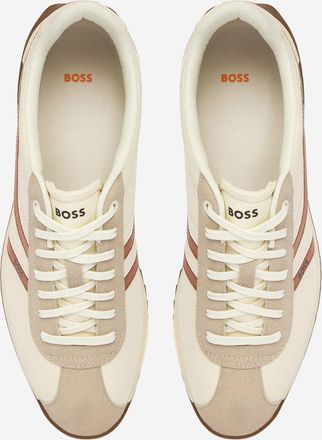 HUGO BOSS Mens Sneakers Zayn Beige Trainers