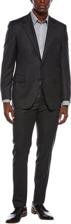 Canali 2Pc Wool Suit With Flat Front Pant