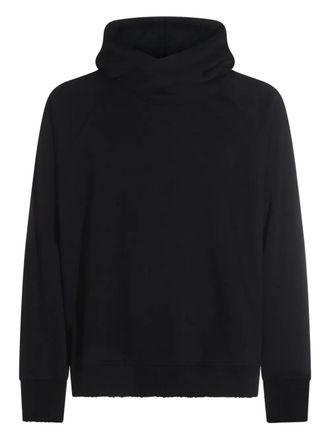 Thom Krom cowl-neck raglan-sleeve hoodie - Black