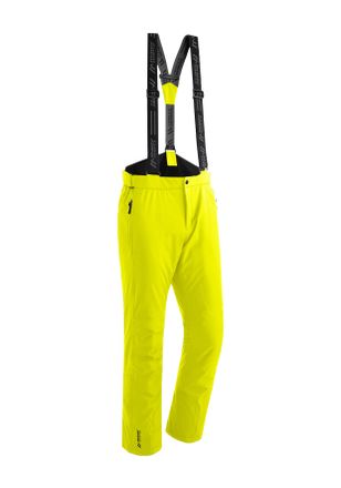 Maier Sports Skihose MAIER SPORTS Joscha Slim, Herren, Gr. 52, Normalgr&ouml;ssen, gelb (pastellgelb), 100% Polyester, Hosen Skihose, Herren Schneehose mit Hosentr&auml;gern
