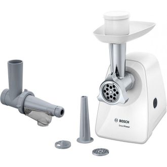 Bosch Smartpower Picadora De Carne, 350 W, Stainless Steel, Blanco