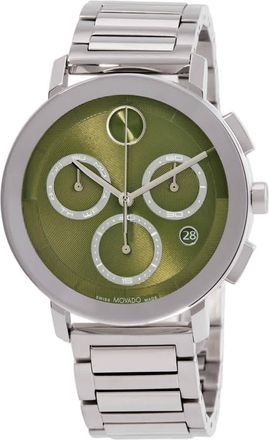 Movado BOLD Evolution 2.0 Chronograph Quartz Green Dial Mens Watch 3601189