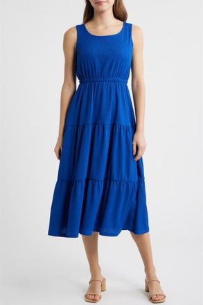 Anne Klein Sleeveless Midi Dress in Santorini Blue at Nordstrom, Size X-Large P