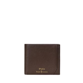 Polo Ralph Lauren Billetera de cuero granulado - Accessories - Hombre - Marr&oacute;n - ONE SIZE