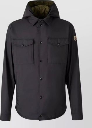 Moncler chirano hooded jacket chest and side pockets