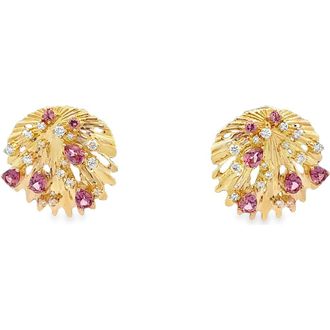 Hueb Bahia 18K Gold Pink Garnet & Diamond Earrings in Yellow Gold at Nordstrom