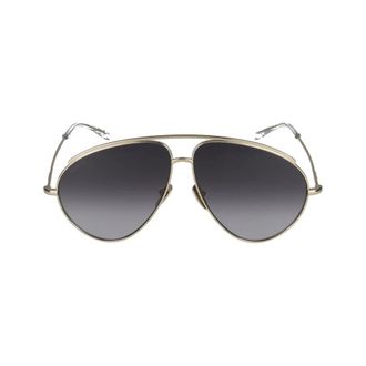 Gucci Sunglasses, female, Yellow, Size: 60 MM Aviator Sunglasses