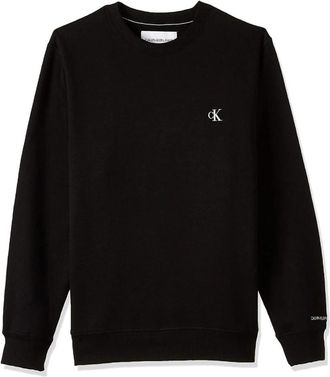Calvin Klein Essential Sweatshirt met Ribdetails - Heren - Sweatshirts - Zwart - XL - Katoen - Hoodies & sweatvesten