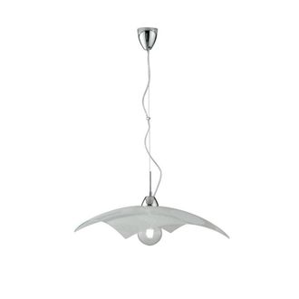 Netlighting Miro Glass Ceiling Pendant Shiny White Chrome E27