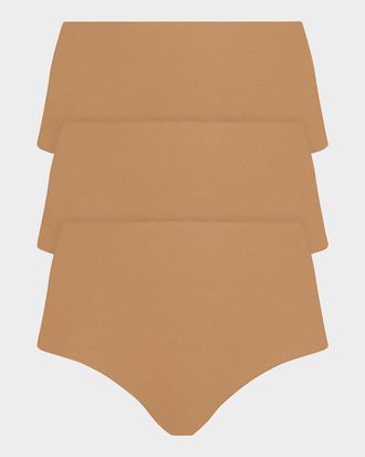 Commando Classic High-Rise Microfiber Bikini Briefs, Pack of 3