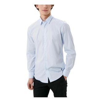 Antony Morato Formal Shirts - Heren - Zakelijke Overhemden - Blauw - 3XL - Katoen - Overhemden