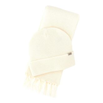 Sun 68 Conjunto de gorro y bufanda de microcanal&eacute; - Accessories - Hombre - Blanco - ONE SIZE
