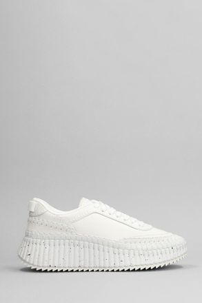 Chloé Nama Sneakers In White Leather
