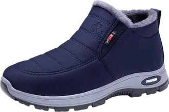 Generic Womens Snow Boots Thick Fleece Ankle Boot Waterproof Walking Boots Ladies Platform Sole Shoes Rubber Sole Non-Slip Booties Casual Lightweight Short Bo