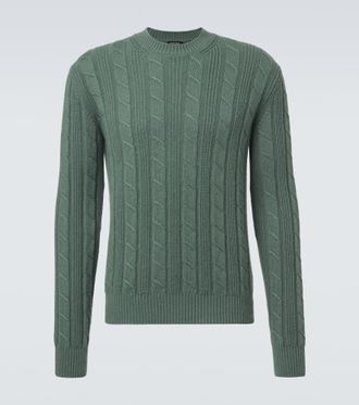Ermenegildo Zegna Cable-knit cashmere sweater