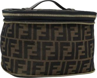 Fendi Pre-owned Zucca Canvas Hand Bag - Dames - Vintage Tassen - Bruin - ONE Size - Leer - Vintage