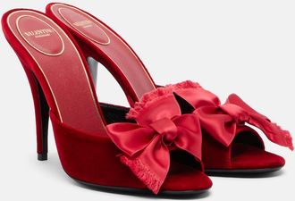 Valentino Garavani Mules Marie A de terciopelo